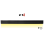 Line8 Model SL Surface Light Power Track - Black Hairline Finish