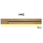 Line8 Model SL Surface Light Power Track - Burmese Teak Finish