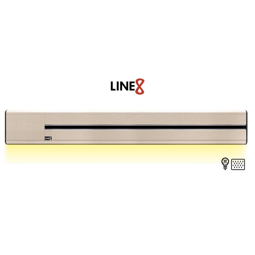 Line8 Model SL Surface Light Power Track - Champagne Gold Finish