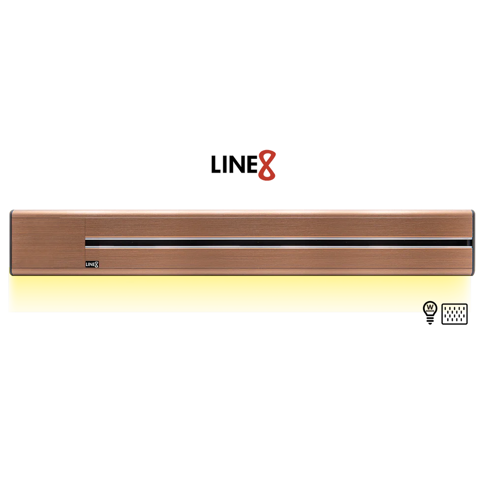 Line8 Model SL Surface Light Power Track - Rose Gold Finish
