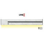 Line8 Model SL Surface Light Power Track - Indian White Marble Finish