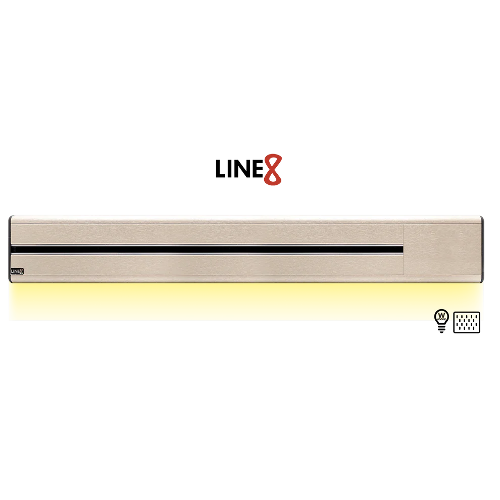 Line8 Model SL Surface Light Power Track - Champagne Gold Finish