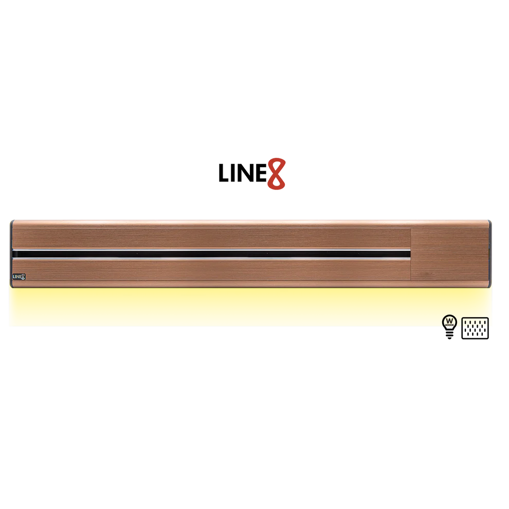 Line8 Model SL Surface Light Power Track - Rose Gold Finish