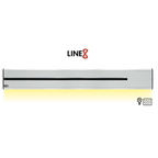Line8 Model SL Surface Light Power Track - Silver Hairline Finish