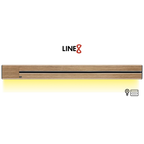 Line8 Model SL Surface Light Power Track - Burmese Teak Finish