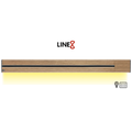 Line8 Model SL Surface Light Power Track - Burmese Teak Finish