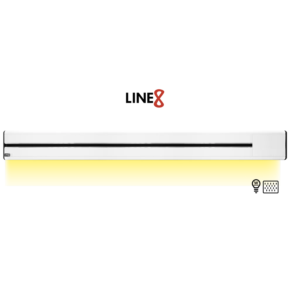 Line8 Model SL Surface Light Power Track - Pearl White Finish
