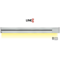 Line8 Model SL Surface Light Power Track - Silver Hairline Finish