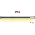 Line8 Model SL Surface Light Power Track - Silver Hairline Finish