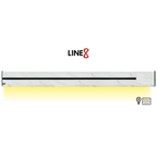 Line8 Model SL Surface Light Power Track - Indian White Marble Finish