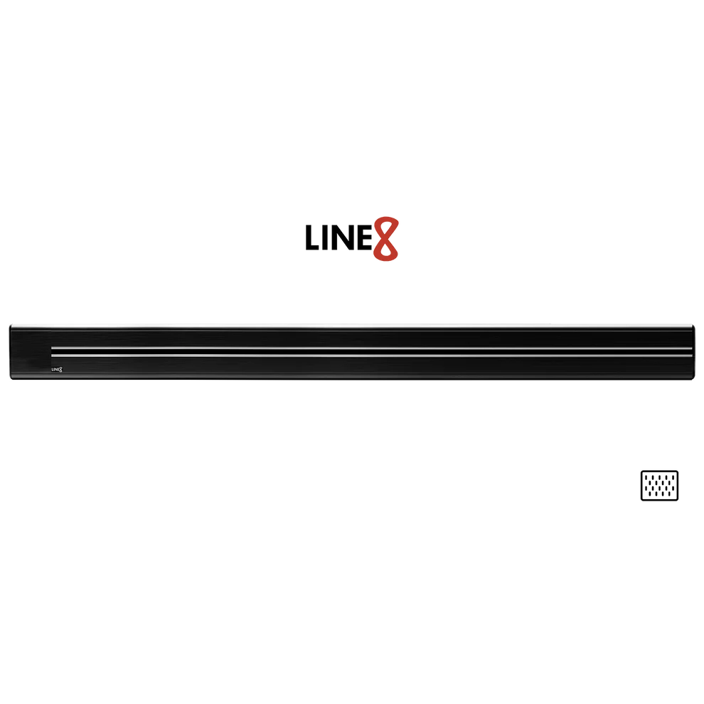Line8 Model SL Surface Light Power Track - Black Hairline Finish