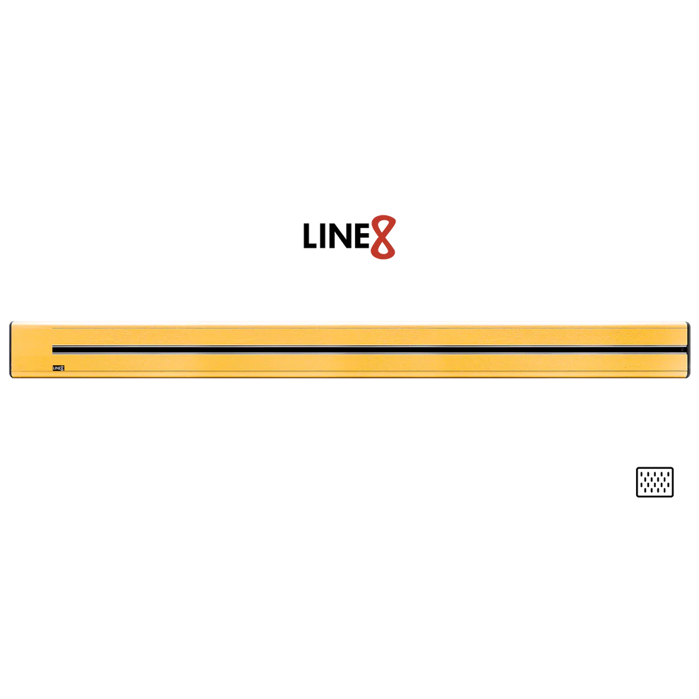 Line8 Model SL Surface Light Power Track - Gold Hairline Finish