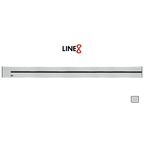 Line8 Model SL Surface Light Power Track - Silver Hairline Finish