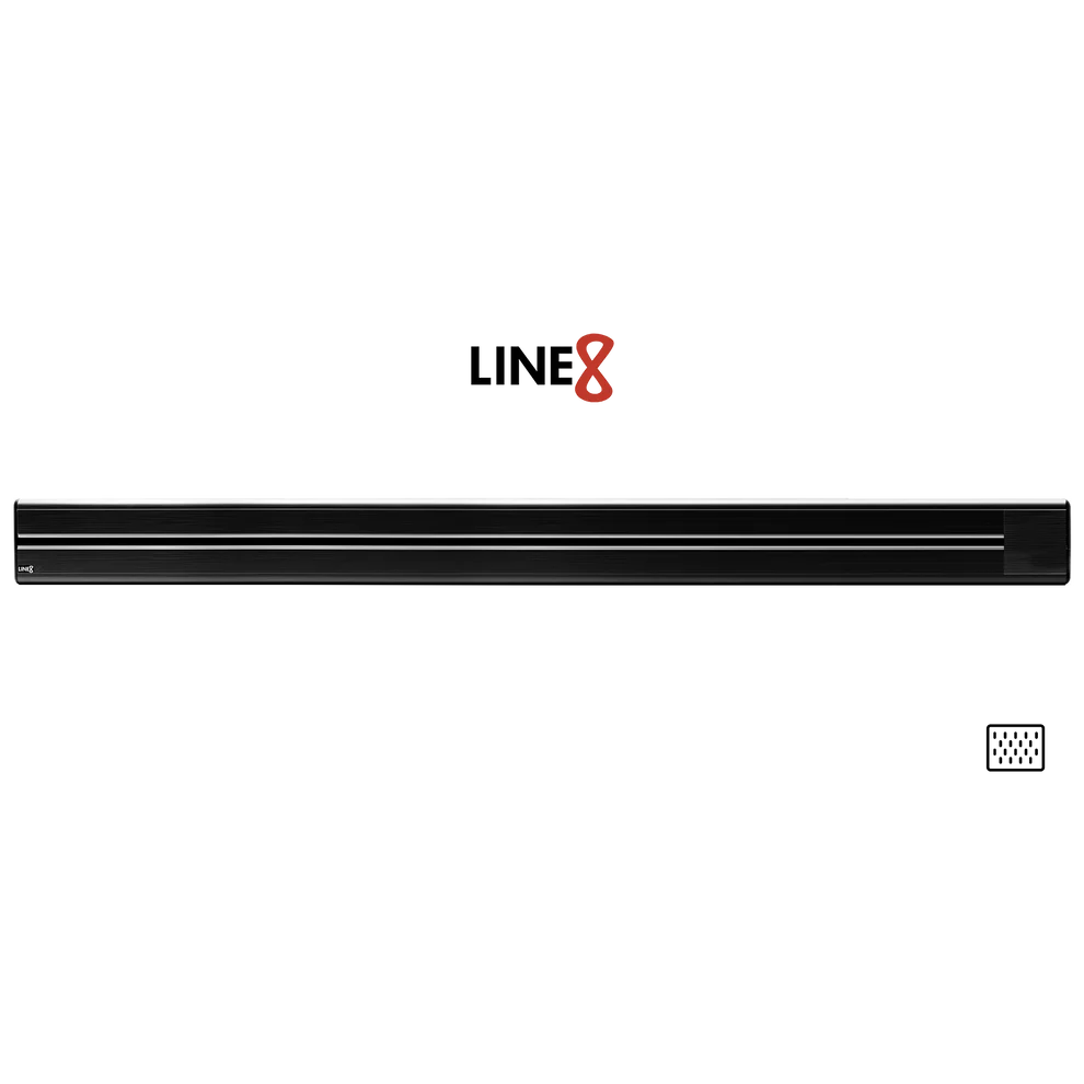 Line8 Model SL Surface Light Power Track - Black Hairline Finish