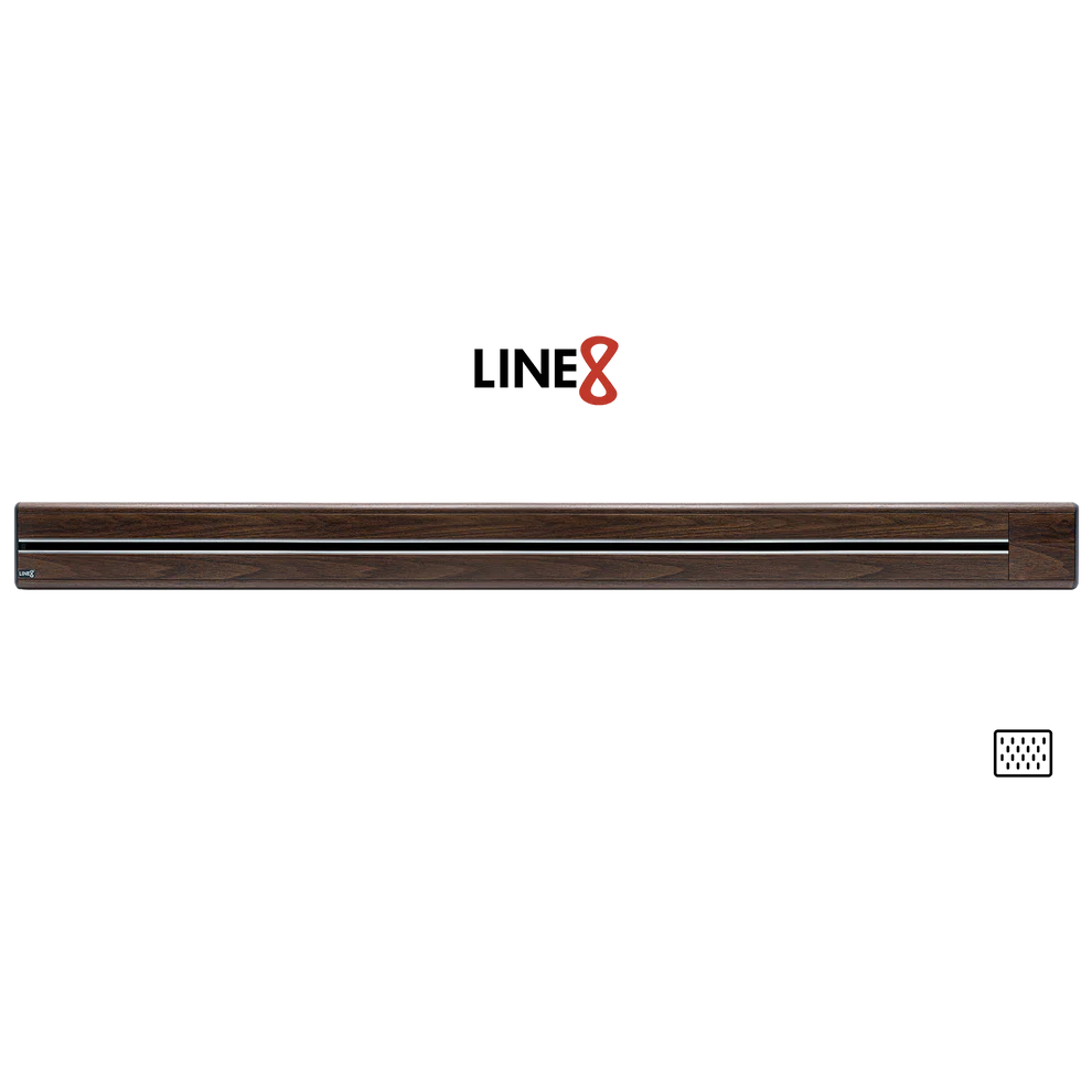 Line8 Model SL Surface Light Power Track - Brazilian Rosewood Finish