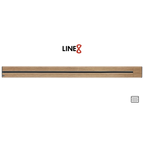 Line8 Model SL Surface Light Power Track - Burmese Teak Finish
