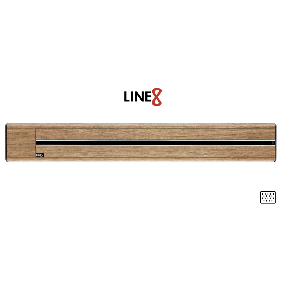 Line8 Model SL Surface Light Power Track - Burmese Teak Finish
