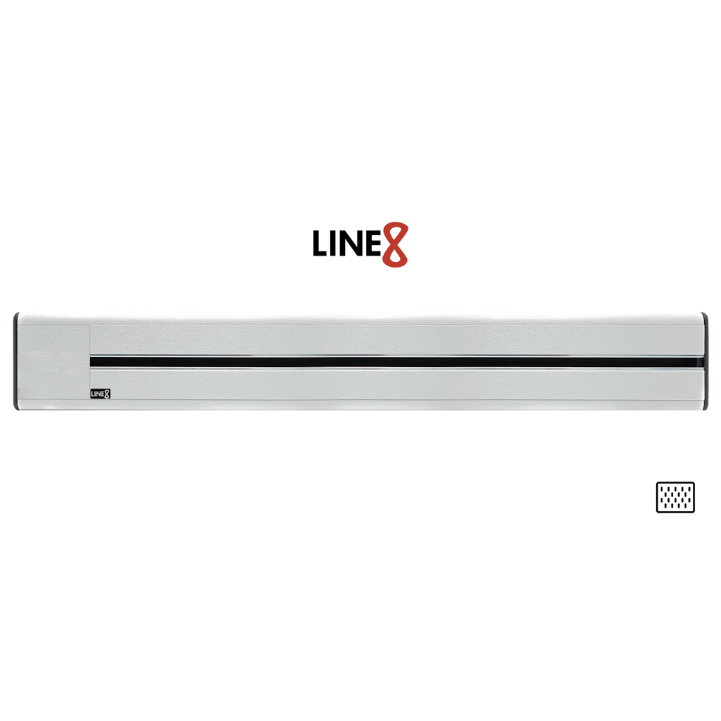 Line8 Model SL Surface Light Power Track - Silver Hairline Finish