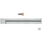 Line8 Model SL Surface Light Power Track - Silver Hairline Finish