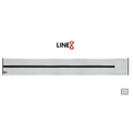 Line8 Model SL Surface Light Power Track - Silver Hairline Finish