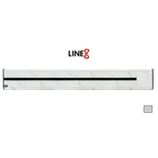 Line8 Model SL Surface Light Power Track - Indian White Marble Finish