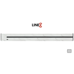 Line8 Model SL Surface Light Power Track - Indian White Marble Finish