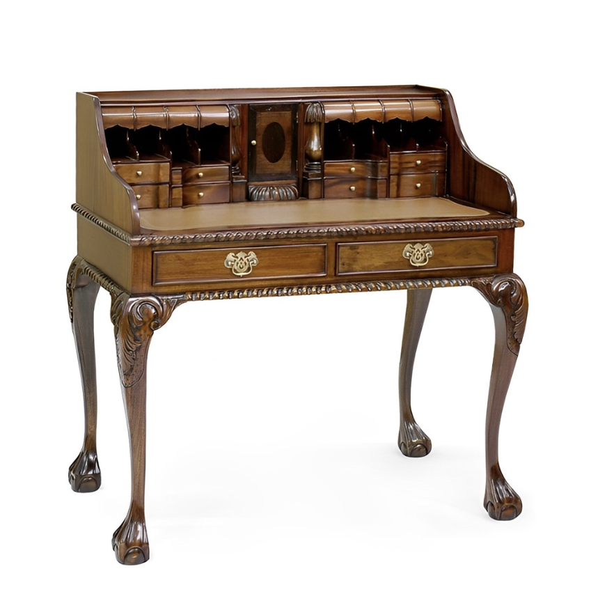The Furniture Mall Village Mahogany Study Table