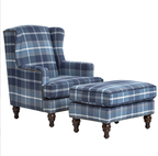BURKE ACCENT CHAIR AND FOOT STOOL HAC101