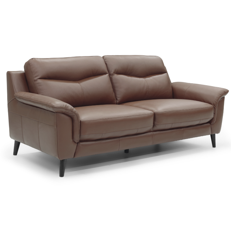 FULL LEATHER 3 SEATER SOFA 8014