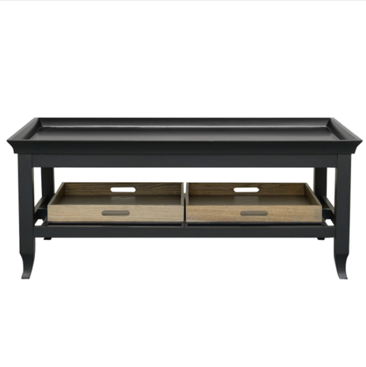 Porto Wooden Coffee Table With Serving Tray CT05