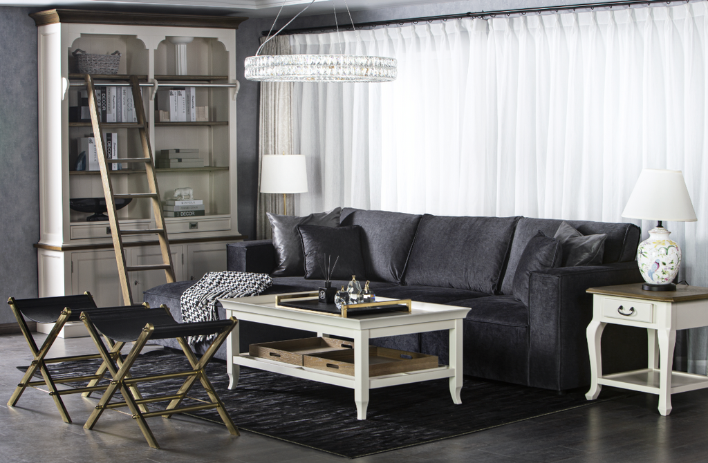 Porto Wooden Coffee Table With Serving Tray CT05