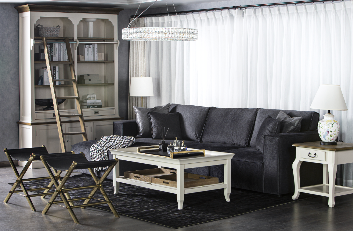 Porto Wooden Coffee Table With Serving Tray CT05