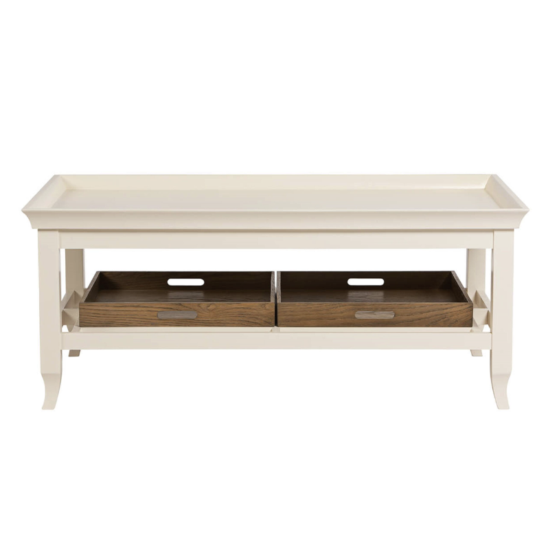 Porto Wooden Coffee Table With Serving Tray CT05