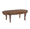TAYLOR OVAL COFFEE TABLE WITH CABRIOLE LEGS