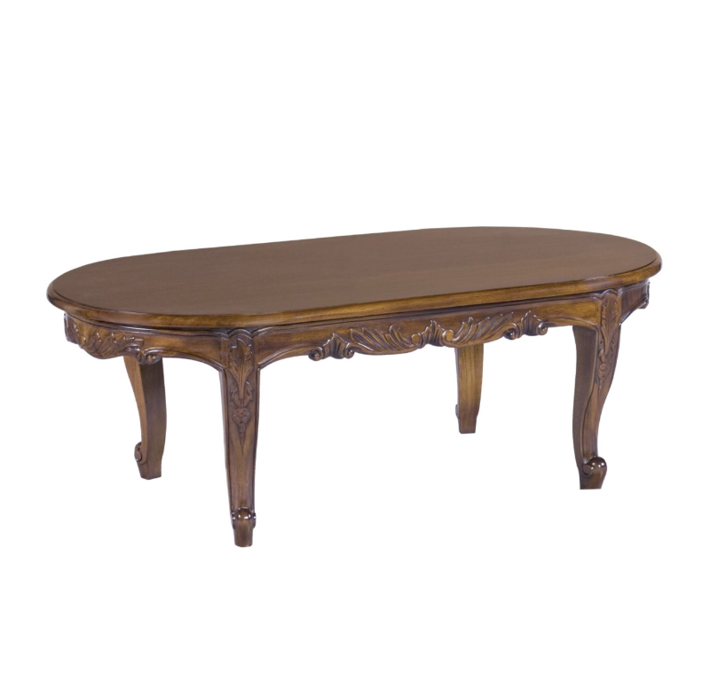TAYLOR OVAL COFFEE TABLE WITH CABRIOLE LEGS