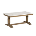 YORK RECTANGLE MARBLE TOP COFFEE TABLE HH204-CT01