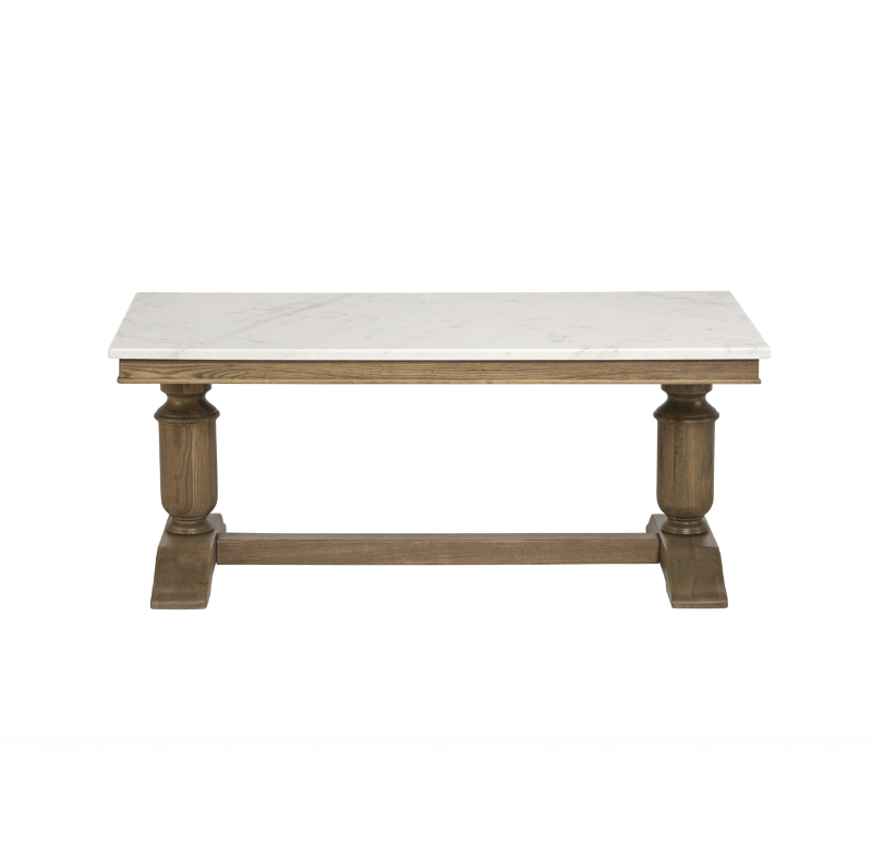 YORK RECTANGLE MARBLE TOP COFFEE TABLE HH204-CT01
