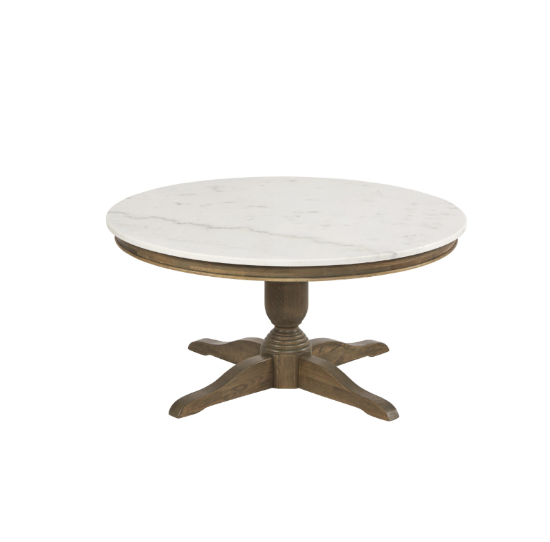 YORK ROUND MARBLE TOP COFFEE TABLE HH204-CT02
