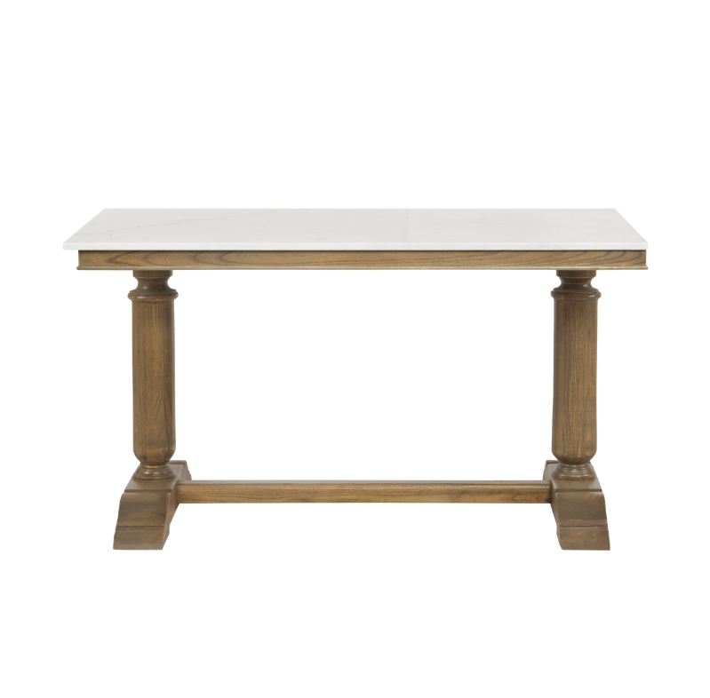 YORK MARBLE TOP DINING TABLE 1.4M