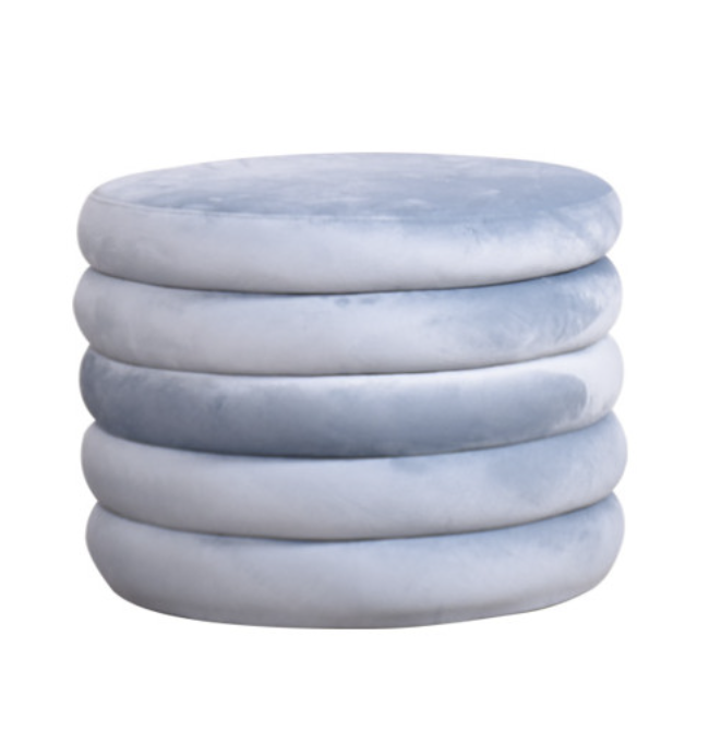 ARIEL ROUND STOOL W/ STORAGE
