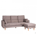 MITSU-N L-SHAPED SOFA w/ 2 KIDNEY PILLOWS (UNHANDLED) (DETACHABLE)