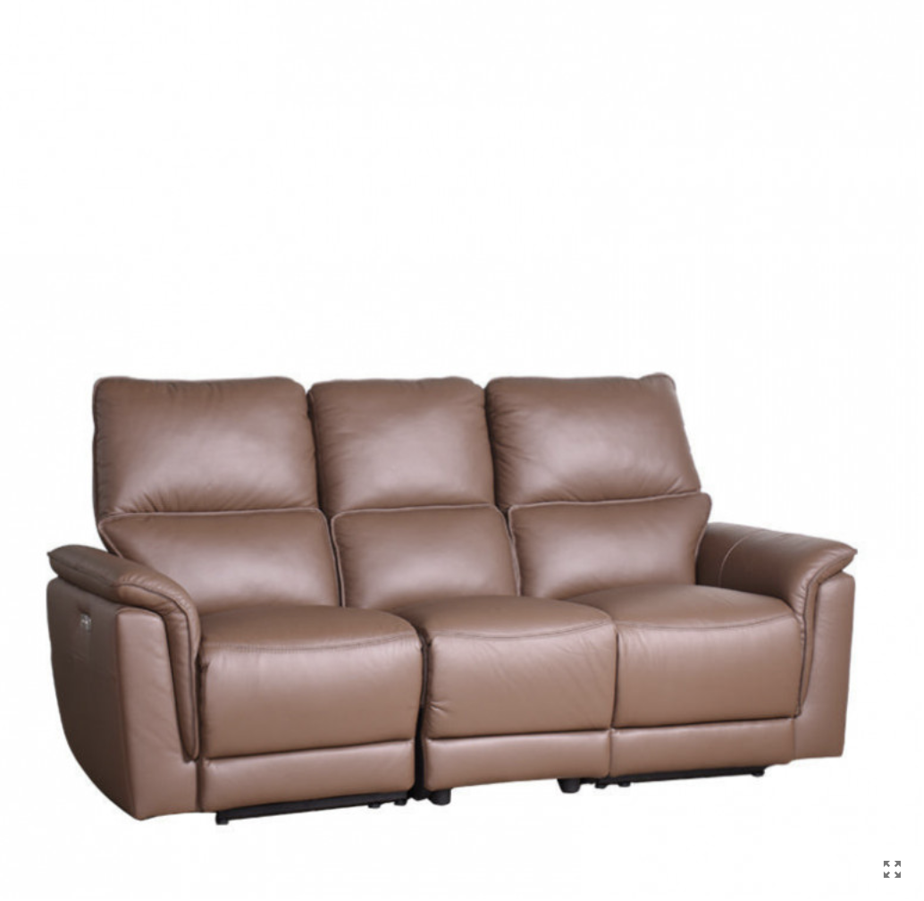 CEDAR 3 SEATER SOFA w / 2 POWERED RECLINERS