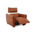 Fabric / Leather Power Recliner with Adjustable Headrest 4079