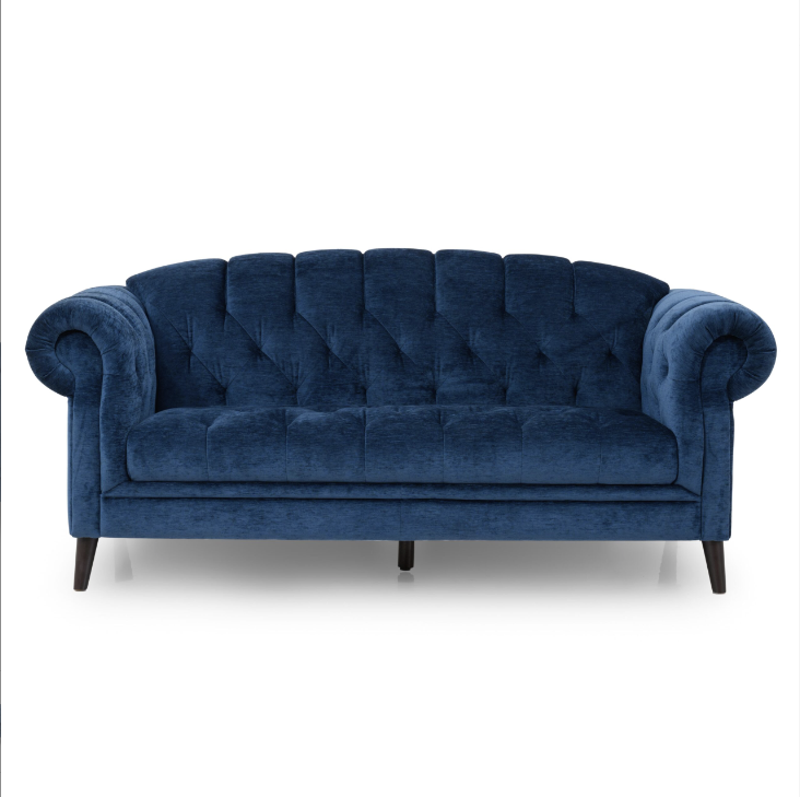 Chesterfield Fabric 3 Seater Sofa 4381