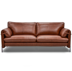 Full Cow Hide Leather Sofa 3487