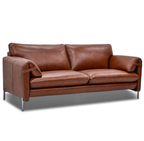 Full Cow Hide Leather Sofa 3487