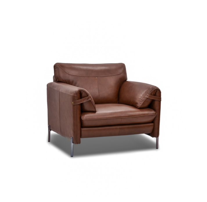 Full Cow Hide Leather Sofa 3487