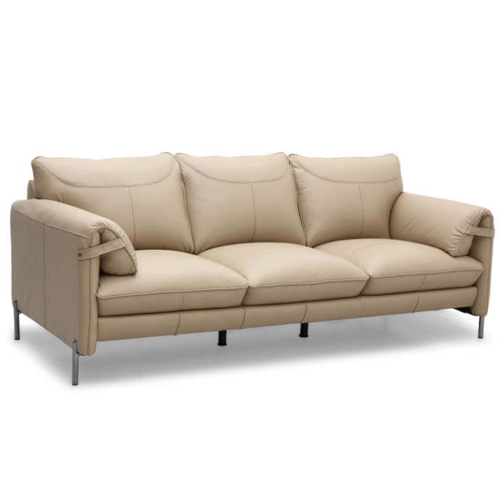 Half Leather Sofa 3487