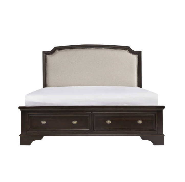 Lyon Upholstered Bed with 2 drawers