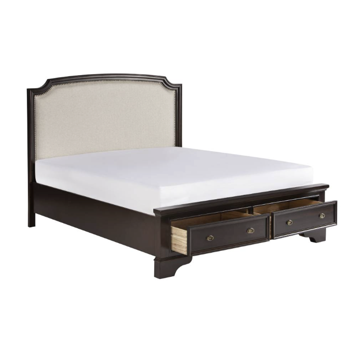 Lyon Upholstered Bed with 2 drawers